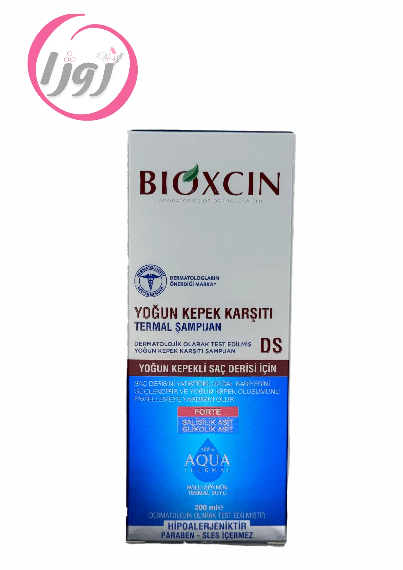 شامپو ضد شوره قوی بایوکسین - حاوی اسید سالیسیلیک و گلیکولیک برای شوره شدید