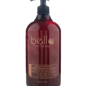 ماسک موی آرگان Bella مدل Professional حجم 1000 میل – ترمیمکننده قوی و آبرسان عمیق مو